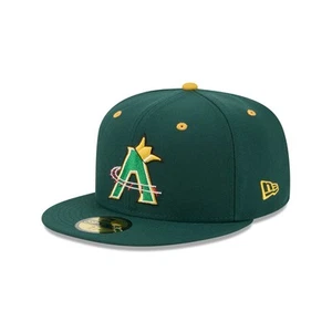 Men's-New Era Dark Green Altoona Curve Theme Nights 59FIFTY Fitted Hat - Picture 1 of 5