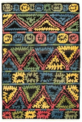 4'0" x 5'9" Hand Knotted Area Rug Traditional Oriental Wool Carpet - Image 1 of 4