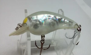 Bill Norman Lures BN Baby N Clear Prism/White 2" Shallow Crankbait Fishing Lure - Picture 1 of 7