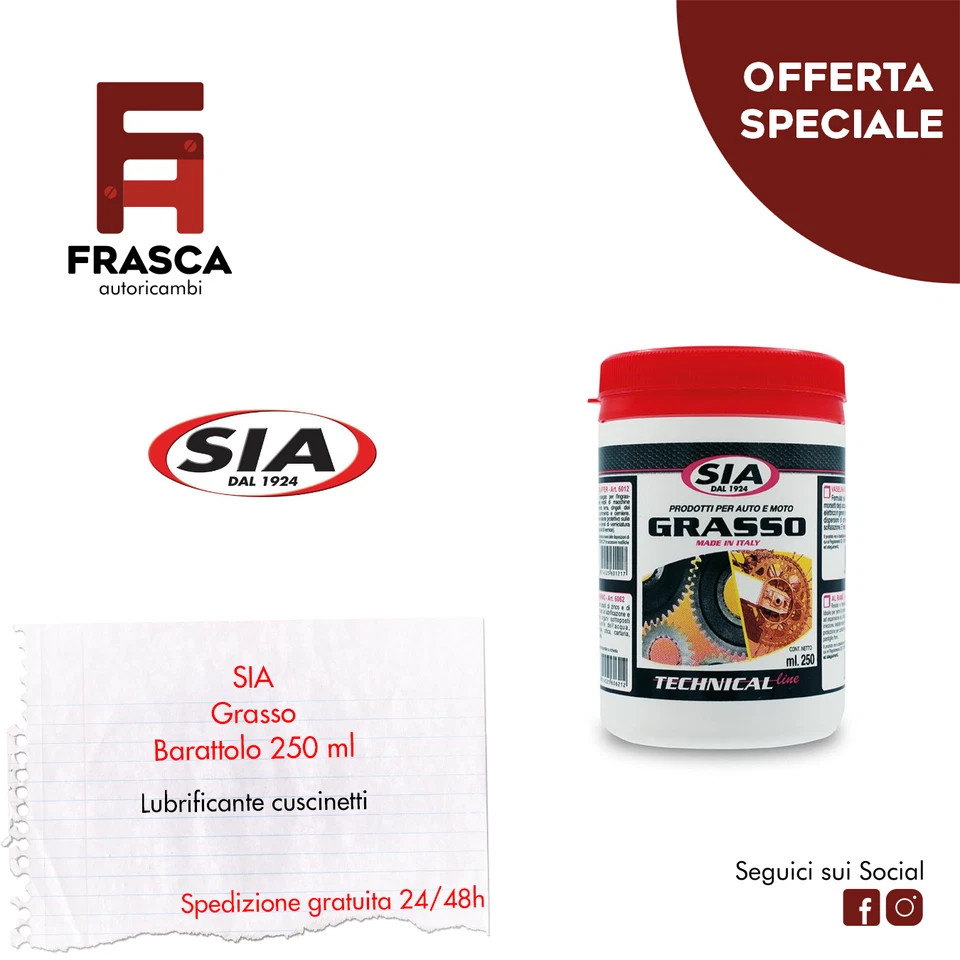 Grasso al Litio per Cuscinetti Piani a Rotolamento Lubrificazione Stradale Edile - Immagine 1 di 1