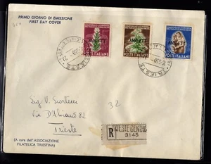 1950 Tabacco first day cover raccomandata - Imagen 1 de 1