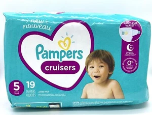 Pampers Cruisers, Size 5, 19 Count, Free Shipping - Picture 1 of 1
