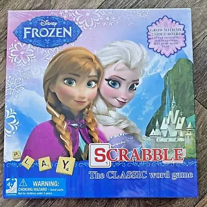 Hasbro Disney Frozen Scrabble Kreuzwortspiel 2-seitiges Brett brandneu versiegelt - Bild 1 von 2