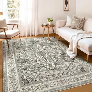 Boho Area Rugs Machine Washable for Living Room Bedroom, Large 5x7 Vintage No... - Picture 1 of 7