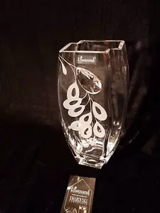 Valentines day gift Vase Elegant + Swarovski Crystal & Sandblasted Gift present - Picture 1 of 9