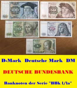 💎🍄 185 D-Mark DM Deutsche Mark Scheine 💥 Banknoten der Serie "BBk I/Ia" 🍄💎 - Bild 1 von 12