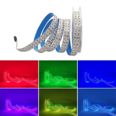 LED Strip 3535 RGB Flexible Ribbon Strip 1200LED Double Row For Home Party Decor - Image 1 of 4
