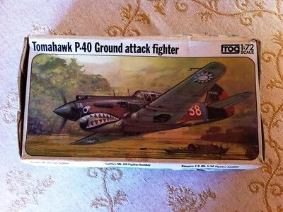 TOMAHAWK P-40 Ground Attac Fighter model kit Frog Scala 1:72 - Immagine 1 di 2