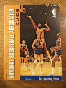 1972 - 1973 NBA SPORTING NEWS OFFICIAL NATIONAL BASKETBALL ASSOCIATION GUIDE  - Picture 1 of 10