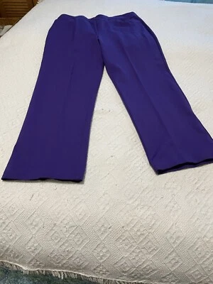 Drapers & Damons Púrpura Po Pantalones al Tobillo, 2 Bolsillos, L Foto 1 de 4
