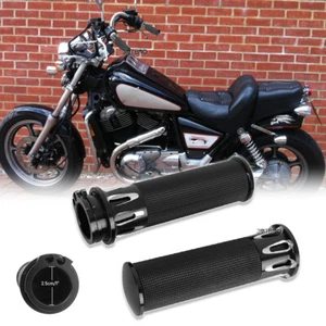 Empuñaduras manillar moto Honda Shadow VT 750 1100 VTX 1300 1800 1"  - Imagen 1 de 15