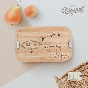 Brotdose personalisiert Lunchbox Vesperdose mit Gravur Brotdose Kinder V2 - Bild 1 von 10