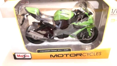 Motorrad Modell im Maßstab 1:12 von Maisto - Kawasaki Ninja ZX-10R (B012K10) - Bild 1 von 4