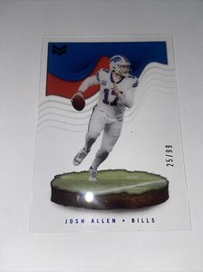 JOSH ALLEN 2022 CHRONICLES MAGNITUDE CLEAR BLUE COLOR MATCH NUMBERED 25/99