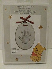 Disney Baby's First Christmas Handprint Ornament Kit with Air Dry Clay Craft New