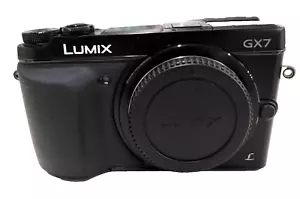 (Near MINT) Panasonic Lumix DMC-GX7 Body - Black From Japan - Picture 1 of 7