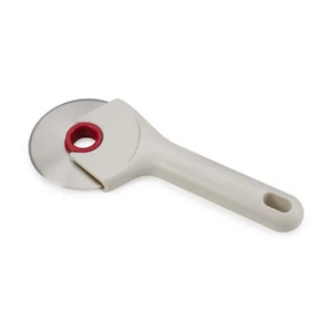 Joseph Joseph Ringo Pizza Wheel Cutter Stainless Steel Slicer 22cm Stone/Red - Picture 1 of 6