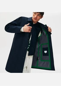 Lacoste Trench Coat 2 in 1 Vest Gilet down filled Navy Men's Sz- XL - Picture 1 of 11
