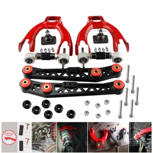 Lower Control Arm+Bushing Washer+Front Rear Camber for Acura Integra Honda Civic - Picture 1 of 9