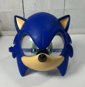 RARE HTF SEGA "SONIC THE HEDGEHOG" LED LIGHT-UP HALLOWEEN COSPLAY MASK By TOMY - Picture 1 of 6