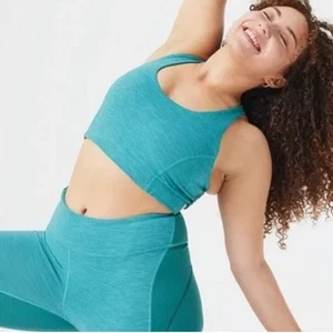 Outdoor Voices Doing Things Thrive BH in Sukkulenten/Jaspis Blau Grün XXXL Neu mit Etikett - Bild 1 von 10