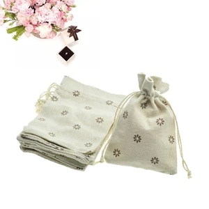 20 Pcs Cotton Sack Jewellery Bags and Pouches Jewelry Drawstring - Picture 1 of 12