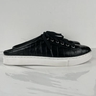 Polo Ralph Lauren Delia Mule Shoe Embossed Faux Croc Leather  Womens Size 8.5B - Image 1 of 4