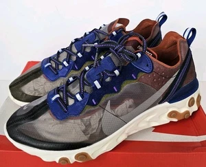 Nike React Element 87 - Dusty Peach Grey - UK 11.5 / US 12.5 / Eur 47 AQ1090 200 - Picture 1 of 8