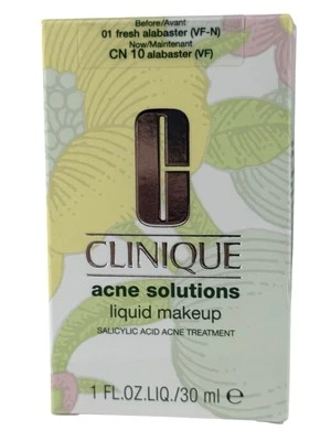 Clinique Acne Solutions Foundation Makeup CN 10 Alabaster (VF) 1 fl oz NIB - Image 1 of 4