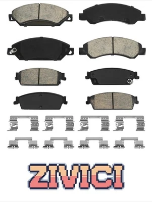 Pastillas de freno delanteras + traseras de cerámica para Cadillac Escalade/ESV 2007-2013 EXT 2007-2013 Foto 1 de 4