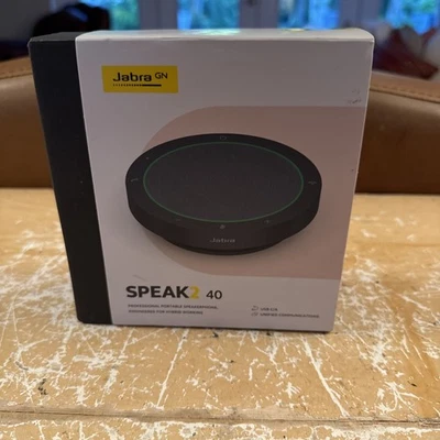Jabra Speak2 40 Portable Speakerphone Noise-Cancelling Microphone 2740-209 - Image 1 of 4