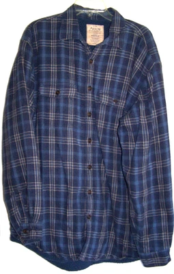 Arrow Blue Jeans Co Men's Blue Plaid Long Sleeve Jacket Size XLT - Image 1 of 4