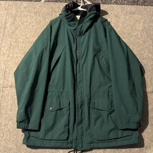 Vintage Eddie Bauer Gore Tex Rain Windbreaker Jacket Mens XL Full Zip Hooded - Picture 1 of 7