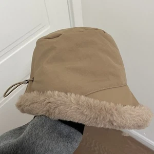 Thickening Bucket Hat Soft Plush Beanie Hat Outdoor Winter Plush Hat for Women - Photo 1/12