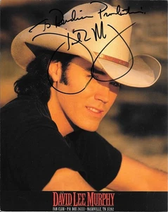 DAVID LEE MURPHY Country Music Autographed / Signed Photo - Picture 1 of 2