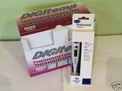 Fieberthermometer digitales Thermometer m. Schutzhüllen Hartmann Fieber digital