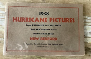 Folleto de colección 1938 Hurricane Pictures Falmouth Fall River MA CT Nueva Inglaterra - Imagen 1 de 15