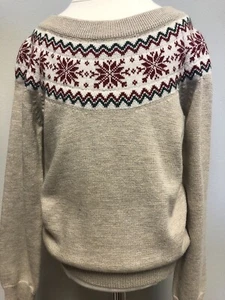 Edgehill Collection kleiner Jungen Fair Isle beige rot grün Pullover Urlaub Gr. 6 - Bild 1 von 7