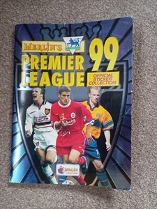 Merlin's Premier League 99 Sticker Album Book From 1999 Complete - Picture 1 of 11