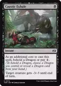 Caustic Exhale NM Tarkir Dragonstorm MTG Magic the Gathering Black English Card - Picture 1 of 1