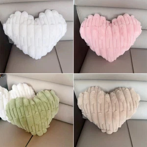 Cojín suave relleno de felpa regalo día de San Valentín suave forma de corazón dormitorio - Imagen 1 de 14