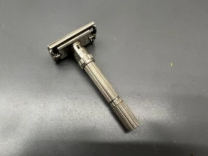 (1) VINTAGE 1963 GILLETTE SLIM EINSTELLBAR 1-9 DE SICHERHEITSRASIERER I3 - SAUBER - USA - Bild 1 von 6