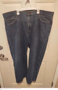 Faded Glory Jeans 42x30 Mens Blue Denim Straight Leg Original Fit Style 117315 - Picture 1 of 4