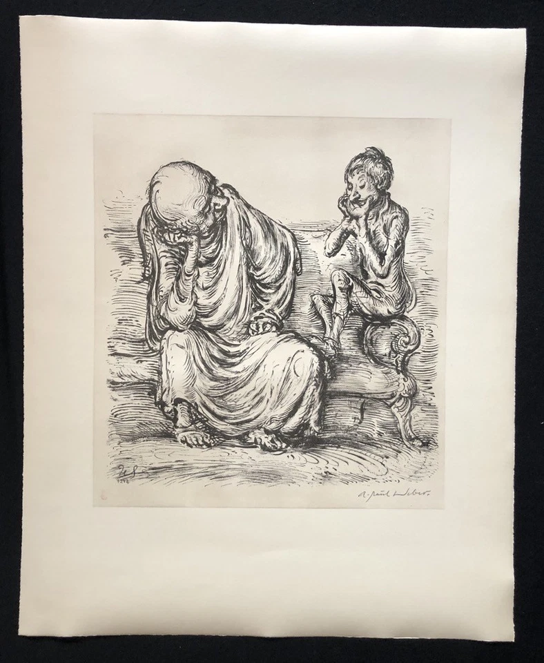 A. Paul Weber, Die neue Melodie, Lithographie, 1978, handsigniert - Bild 1 von 1