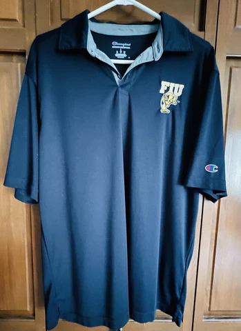 Champion FIU Panthers Polo Shirt, Navy, Men's Size Large Cover