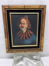 Frank K Dressen Clown Painting  Signed By Artist  12"w x 14" h