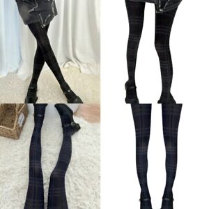 Women s Vintage JK Pantyhose 80D Patterned Plaids Pantyhose Tights Stockings