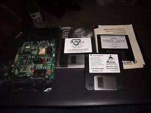 Vintage Logicode Technology 1414LHC Fax/Modem Card & Floppy Software Discs - Picture 1 of 3