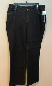NWT Nordstrom Womens Caslon Deep Indigo Blue Jeans Plus Size 14 W - Picture 1 of 5