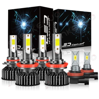 Faros LED bombillas haz alto bajo + luz antiniebla 6000K para Honda CR-Z 2011-2016 Foto 1 de 4